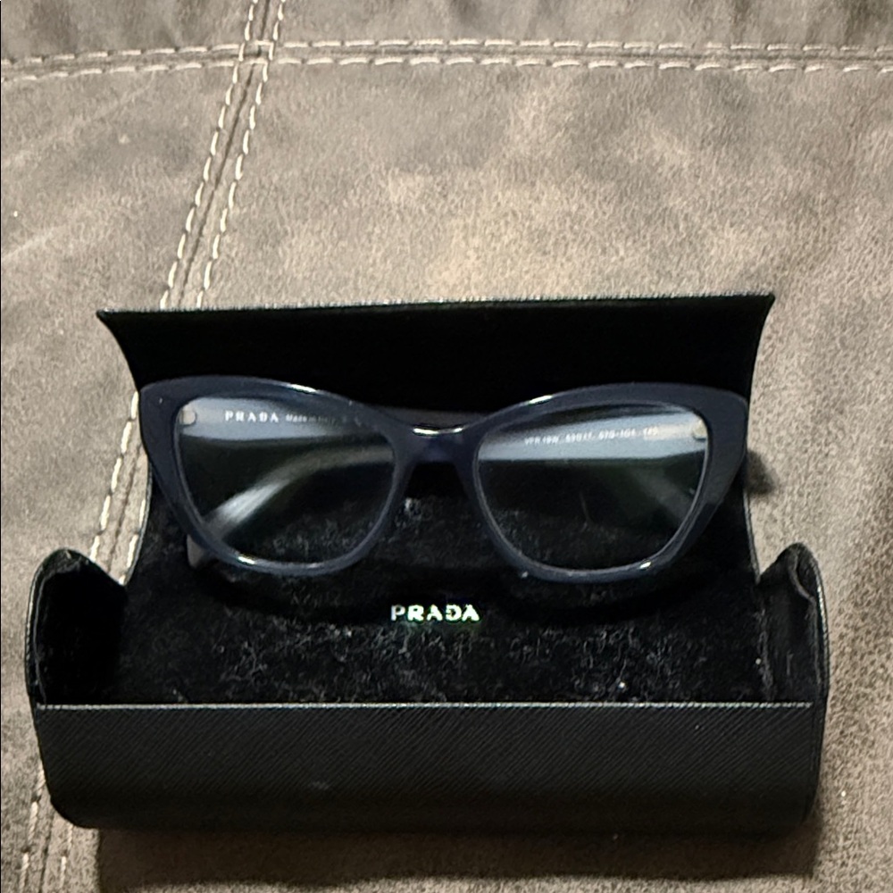 Prada Women's Dark Blue Glasses